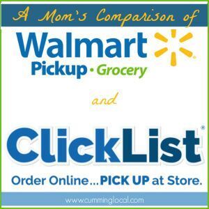 A Mom's Comparison of Kroger's ClickList & Walmart's Grocery Pickup