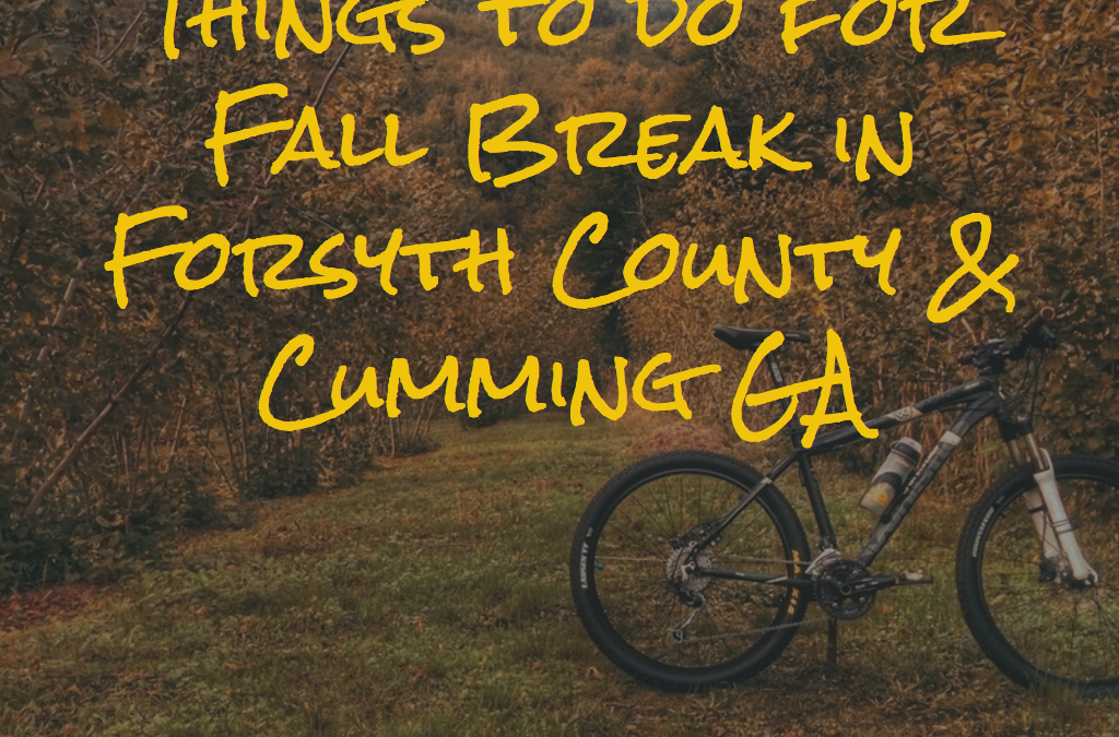 Things To Do For Fall Break in Forsyth County {2017}